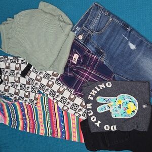 Girls 7-8 Lot!! Hanna Andersson, Abercrombie Kids, Cat & Jack, Bamboo